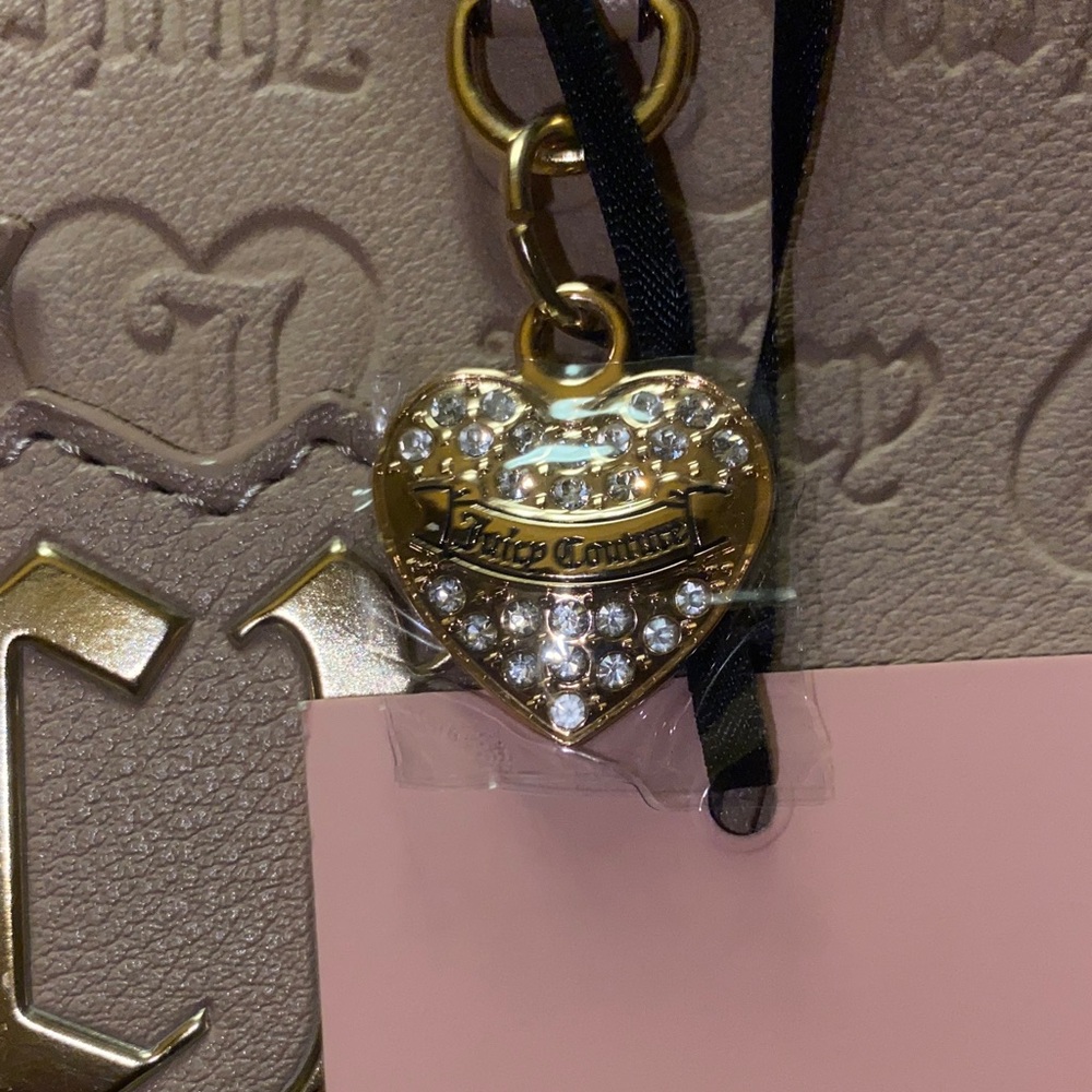 NWT. Juicy Couture Beige Upgrade U Mini Tote - Picture 4 of 15